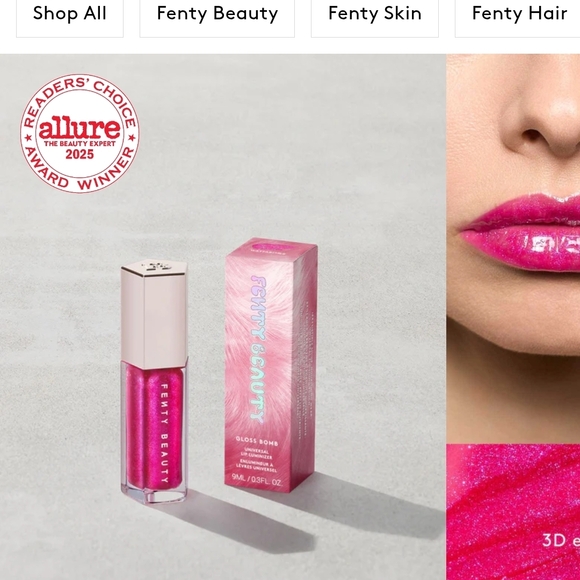 Fenty Beauty Other - Fenty Beauty Gloss Bomb in Vivid Pink